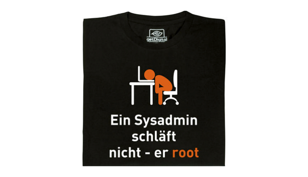 Für alle, die gerade nur Bahnhof verstanden haben: Beim Betriebssystem Linux heißt der super user, der alle Rechte besitzt, root. Zufällig klingt dieses Wort genauso wie "er/sie/es ruht" im Deutschen.